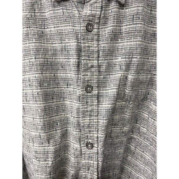 Carbon2Cobalt Shirt Button Down Linen Blend Casual Long Sleeve Men’s Size M - Picture 3 of 6